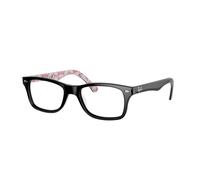 Ray - Ban Unisex Ray - Ban RX5228 5014 Montature da vista Acetato Nero Trasparente Squadrata Normale
