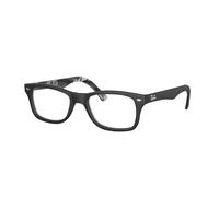 Ray - Ban Unisex Ray - Ban RX5228 5405 Montature da vista Acetato Nero Trasparente Squadrata Normale