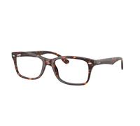Ray - Ban Unisex Ray - Ban RX5228 8423 Montature da vista Acetato Rosso Trasparente Squadrata Normale