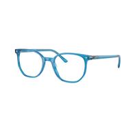 Ray - Ban Unisex Ray - Ban RX5397 ELLIOT 8442 Montature da vista Acetato Blu Trasparente Geometrica Normale