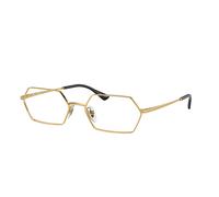 Ray - Ban Unisex Ray - Ban RX6528 YEVI 2500 Montature da vista Metallo Oro Trasparente Geometrica Normale