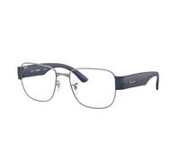 Ray - Ban Unisex Ray - Ban RX6532 3189 Montature da vista Metallo Grigio Trasparente Squadrata Normale