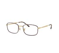 Ray - Ban Unisex Ray - Ban RX6533 3177 Montature da vista Metallo Marrone Trasparente Pillow Normale