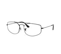 Ray - Ban Unisex Ray - Ban RX6545 EXPLORER 5 2509 Montature da vista Metallo Nero Trasparente Geometrica Normale