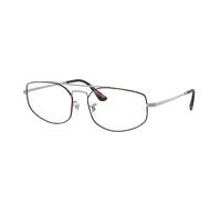 Ray - Ban Unisex Ray - Ban RX6545 EXPLORER 5 3194 Montature da vista Metallo Havana Trasparente Geometrica Normale