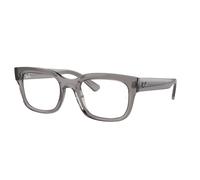 Ray - Ban Unisex Ray - Ban RX7217 CHAD 8263 Montature da vista Acetato Grigio Trasparente Squadrata Normale
