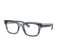 Ray - Ban Unisex Ray - Ban RX7217 CHAD 8469 Montature da vista Iniettato Blu Trasparente Squadrata Normale