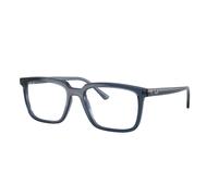 Ray - Ban Unisex Ray - Ban RX7239 ALAIN 8223 Montature da vista Acetato Blu Trasparente Squadrata Normale