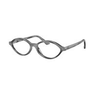 Ray - Ban Unisex Ray - Ban RX7265 8489 Montature da vista Iniettato Grigio Trasparente Geometrica Normale