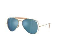 Ray-Ban Occhiali da Sole RB3029M 001/55 x Dolce & Gabbana The Outdoorsman Oro Arista/Blu Scuro Specchiato Unisex 58/14/140