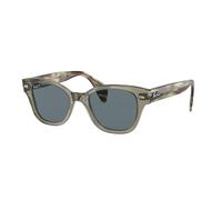 Ray - Ban Unisex RB0880S 66353R Occhiali da sole Plastica Verde Trasparente Blu Squadrata Polarizzata