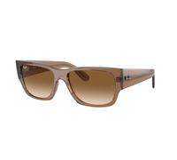 Ray - Ban Unisex RB0947S CARLOS 664051 Occhiali da sole Acetato Marrone Marrone Squadrata Normale Sfumato