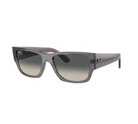 Ray - Ban Unisex RB0947S CARLOS 667571 Occhiali da sole Acetato Grigio Grigio Squadrata Normale Sfumato