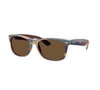 Ray - Ban Unisex RB2132 NEW WAYFARER 682533 Occhiali da sole Nylon Marrone Marrone Squadrata Normale