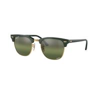 Ray - Ban Unisex RB3016 CLUBMASTER 1368G4 Occhiali da sole Acetato Verde Verde Squadrata Polarizzata