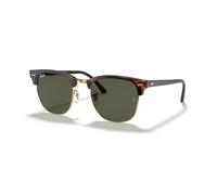 Ray - Ban Unisex RB3016 CLUBMASTER W0366 Occhiali da sole Acetato Tartaruga G15 Squadrata Normale