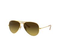 Ray - Ban Unisex RB3025 AVIATOR 112/85 Occhiali da sole Metallo Oro Marrone Pilot Normale Sfumato