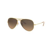 Ray - Ban Unisex RB3025 AVIATOR 112/M2 Occhiali da sole Metallo Oro Marrone Pilot Polarizzata Sfumato