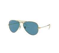 Ray - Ban Unisex RB3025 AVIATOR 9196S2 Occhiali da sole Metallo Oro Blu Pilot Polarizzata
