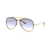 Ray - Ban Unisex RB3584N BLAZE AVIATOR 001/19 Occhiali da sole Metallo Oro Blu Pilot Normale Sfumato