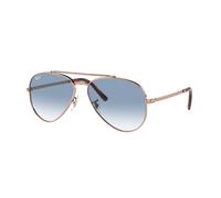 Ray - Ban Unisex RB3625 NEW AVIATOR 92023F Occhiali da sole Metallo Oro Blu Pilot Normale Sfumato