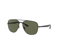 Ray - Ban Unisex RB3683 002/58 Occhiali da sole Metallo Nero G15 Squadrata Polarizzata