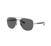 Ray - Ban Unisex RB3683 003/B1 Occhiali da sole Metallo Argento Grigio Squadrata Normale