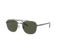 Ray - Ban Unisex RB3688 004/31 Occhiali da sole Metallo Canna di fucile Verde Squadrata Normale
