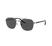Ray - Ban Unisex RB3688 004/K8 Occhiali da sole Metallo Grigio Grigio Squadrata Polarizzata