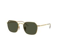 Ray - Ban Unisex RB3694 JIM 001/31 Occhiali da sole Metallo Oro Verde Geometrica Normale