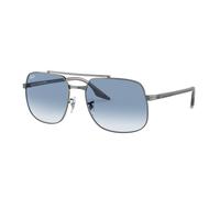 Ray - Ban Unisex RB3699 004/3F Occhiali da sole Metallo Grigio Blu Squadrata Normale Sfumato