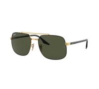 Ray - Ban Unisex RB3699 900031 Occhiali da sole Metallo Nero Verde Squadrata Normale