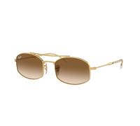 Ray - Ban Unisex RB3719 001/51 Occhiali da sole Metallo Oro Marrone Rotonda Normale Sfumato