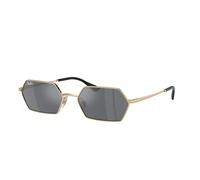 Ray - Ban Unisex RB3728 YEVI 92136V Occhiali da sole Metallo Oro Grigio Geometrica Normale Specchiato
