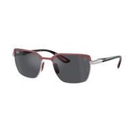 Ray - Ban Unisex RB3743M F10087 Occhiali da sole Acciaio Rosso Grigio Squadrata Normale