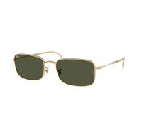 Ray - Ban Unisex RB3746 001/31 Occhiali da sole Metallo Oro Verde G15 Squadrata Normale