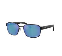 Ray - Ban Unisex RB3751CH 002/4L Occhiali da sole Metallo Nero Squadrata Polarizzata