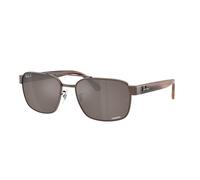 Ray - Ban Unisex RB3751CH 9259AN Occhiali da sole Metallo Bronzo Marrone Squadrata Polarizzata