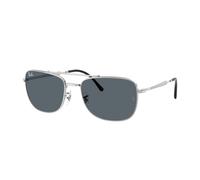 Ray - Ban Unisex RB3755 003/R5 Occhiali da sole Metallo Argento Blu Squadrata Normale