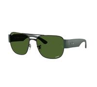 Ray - Ban Unisex RB3756CH 9269P1 Occhiali da sole Metallo Nero Verde Squadrata Polarizzata
