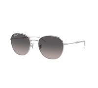Ray - Ban Unisex RB3809 003/M3 Occhiali da sole Metallo Argento Grigio Pantos Polarizzata Sfumato