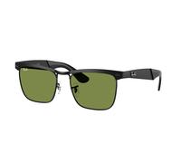 Ray - Ban Unisex RB3875 WAYFARER DELUXE 006/4E Occhiali da sole Metallo Nero Verde Squadrata Normale