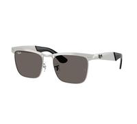 Ray - Ban Unisex RB3875 WAYFARER DELUXE 019/B1 Occhiali da sole Metallo Argento Grigio Squadrata Normale