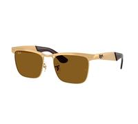 Ray - Ban Unisex RB3875 WAYFARER DELUXE 927631 Occhiali da sole Metallo Oro Marrone Squadrata Normale