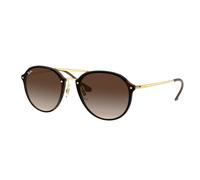 Ray - Ban Unisex RB4292N BLAZE DOUBLEBRIDGE 710/13 Occhiali da sole Iniettato Tartaruga Marrone Pantos Normale Sfumato