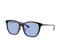 Ray - Ban Unisex RB4333D 674680 Occhiali da sole Iniettato Nero Blu Squadrata Normale