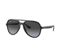 Ray - Ban Unisex RB4376 601/8G Occhiali da sole Iniettato Nero Grigio Pilot Normale Sfumato