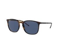 Ray - Ban Unisex RB4387 710/80 Occhiali da sole Iniettato Tartaruga Blu Squadrata Normale