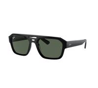 Ray - Ban Unisex RB4397 CORRIGAN 667771 Occhiali da sole Acetato Nero Verde Geometrica Normale