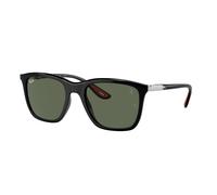 Ray - Ban Unisex RB4433M F60171 Occhiali da sole Nylon Nero Verde Squadrata Normale